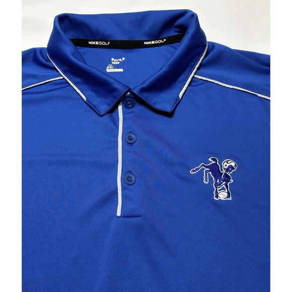 Indianapolis Colts Nike Golf Dri-Fit Polo Shirt Tour Performance Swoosh *READ - Picture 1 of 9
